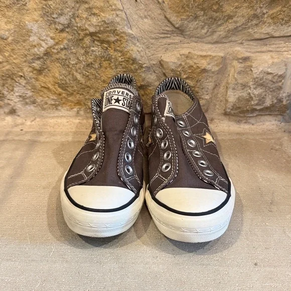 Converse One Star Brown Low Tops Laceless Slip On Women's Size 6.5 - Picture 3 of 9